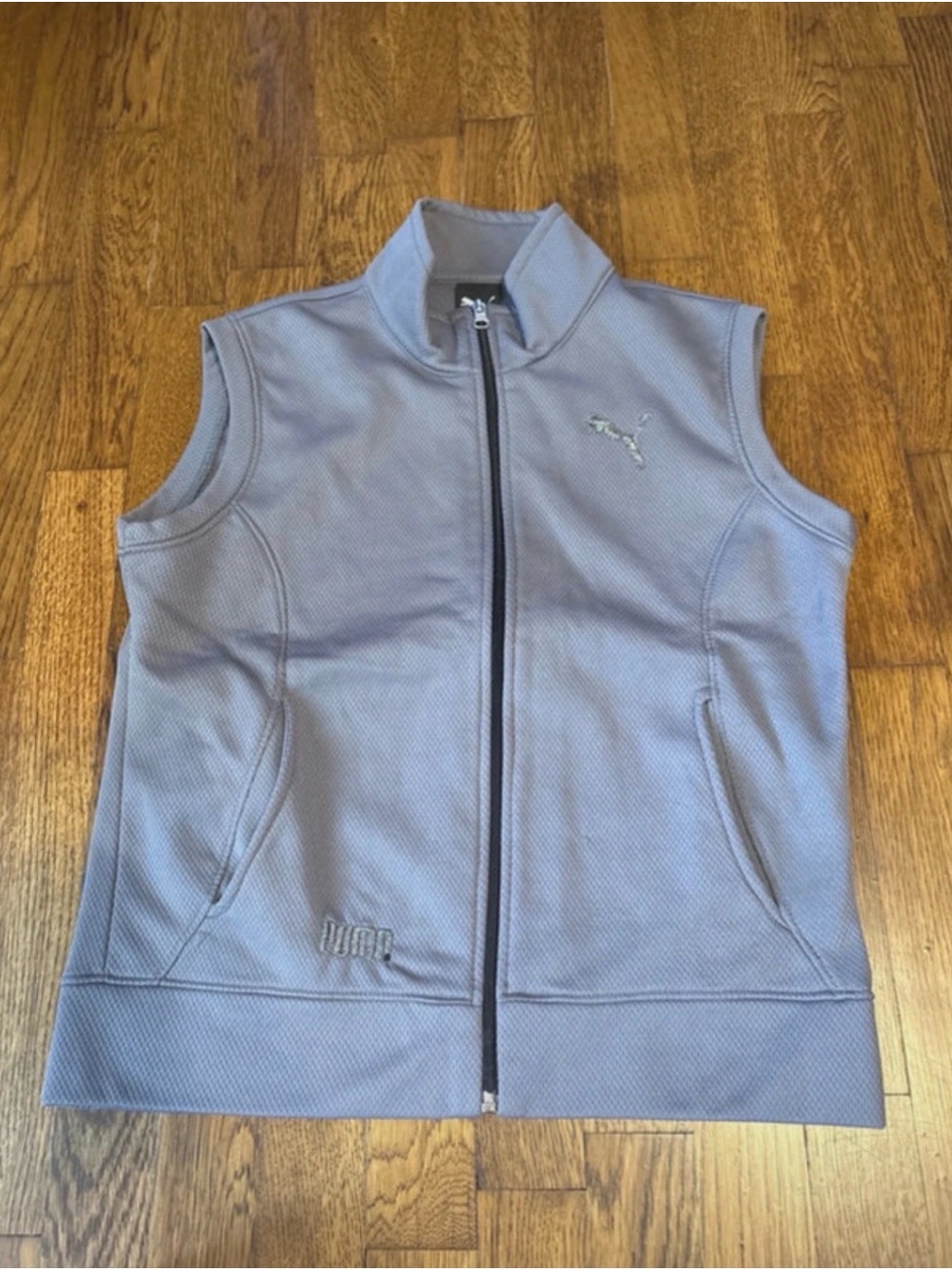 Puma Lilac Sleeveless Zip-Up Athletic Vest